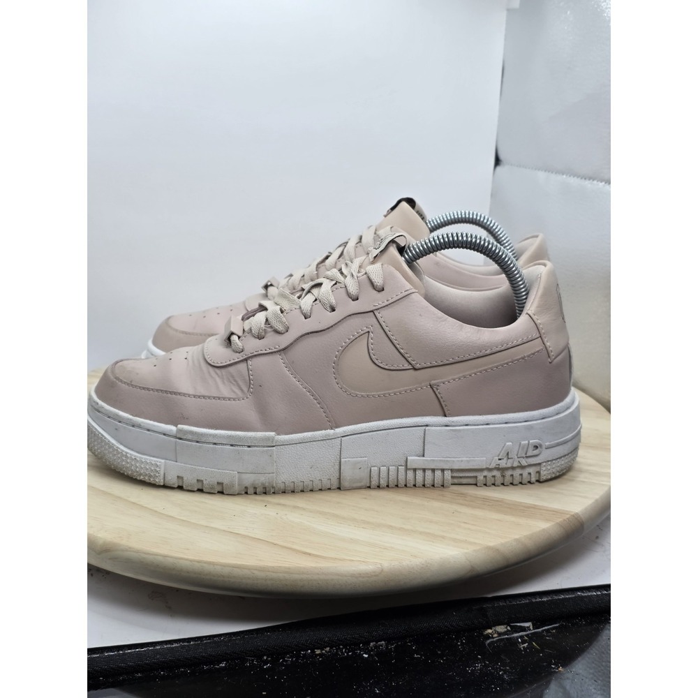 Womens Size 9.5-Nike Air Force 1 Pixel Particle Beige Casual Sneakers CK6649-200